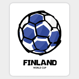 Finland Football Country Flag Sticker